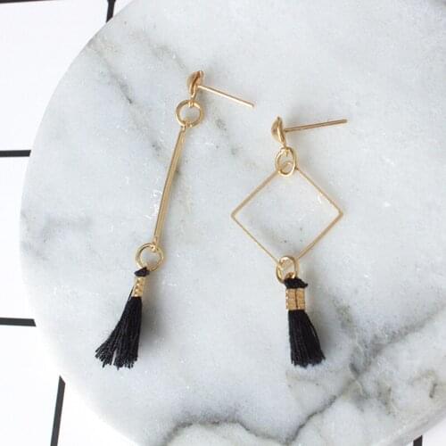 2021 Women Charm Earring Asymmetric Tassel Earrings Geometric Long Earring New Design Women Girl Gifts Wholesale