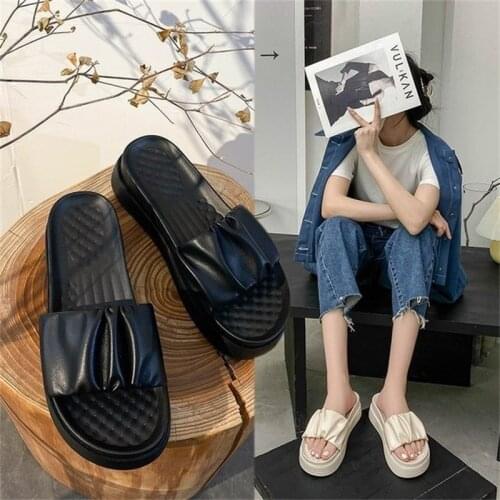 Ladies Slippers 2021 Summer New Style Comfortable Outdoor Thick Bottom Increased Non-slip Women Slippers Casual Fashion Slippers