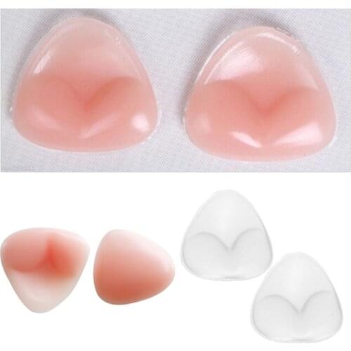 1 Pair Womens Invisible Bras Padding Bra Inserts Pads +Gift Formal Dress Push Up Bra Self-Adhesive Breast Enhancer
