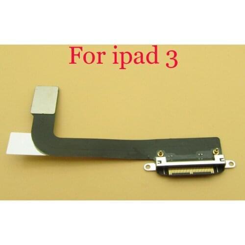 1pc New For ipad3 USB Dock Charging Port Back Rear Flex Cable Charger Connector For ipad 3 A1416/A1430 Repair Parts