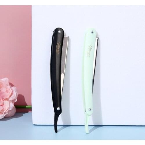 1Pc Manual Shaver Sharp Barber Razor Folding Shaving Beard Cutter With Blade Face Razor Straight Edge Stainless Steel