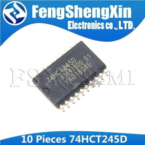 10pcs 74HCT245D SOP20 74HCT245 SOP-20 SN74HCT245DWR SOP Octal bus transceiver; 3-state IC
