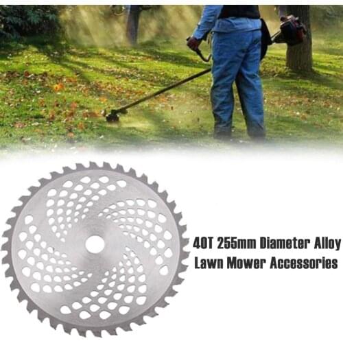 255 Mm(10") Circular Alloy Lawn Mower Blade 40T Outer Diameter Brush Cutter Blade Grass Cutter Accessories Tool