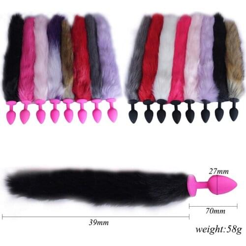 Fox Tail Anal Plug Silicone Dildo Butt Erotic Toys Sexy Romance Funny Adult Products Sex Toys for Men Women Adult Game