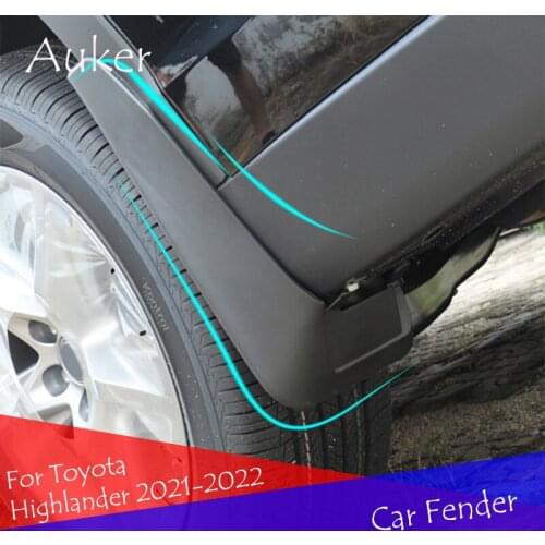 Car Front and Rear Mudguards Fender Mudguard Splash Protection Cover For Toyota Highlander 2009-2022