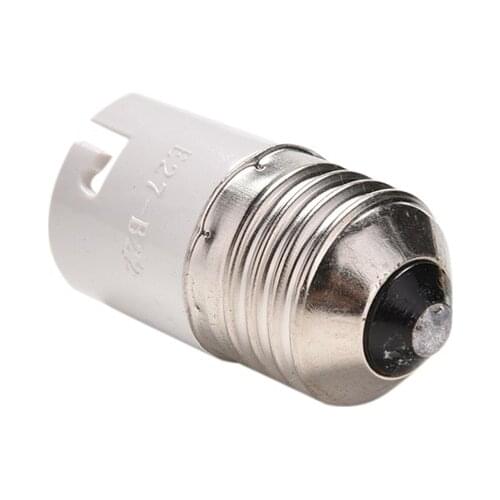 B22 to E27 Base LED Light Lamp Bulb Fireproof Holder Adapter Converter Socket Change 1PCS