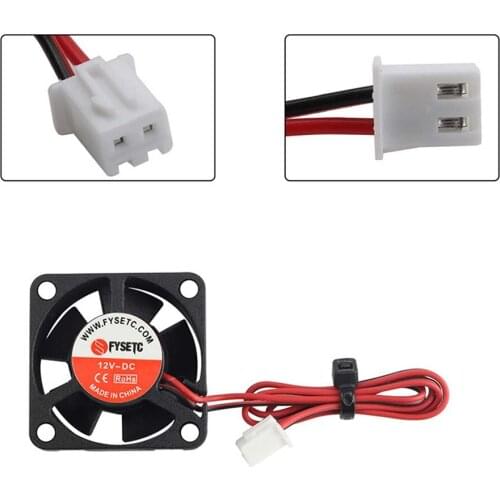 Low Noise 2pcs/set 3010 Cooling Fan DC 12V 30x30x10MM Brushless Cooling Fan for Ender-3 Prusa i3 3D Printer Replacement Parts