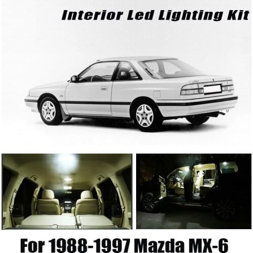 Canbus For Mazda MX-6 1988-1997 Vehicle LED Interior Dome Trunk License Plate Lights Bulbs Car Lighting Accessories