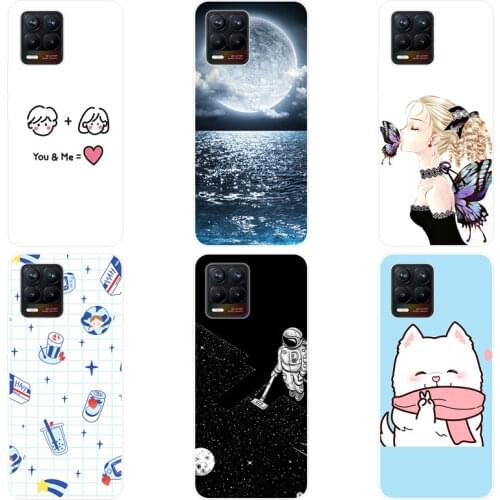 For Realme 8 5G Case Soft Painted For Realme8 5G Realme 8 TPU Silicone Casing Back Cover