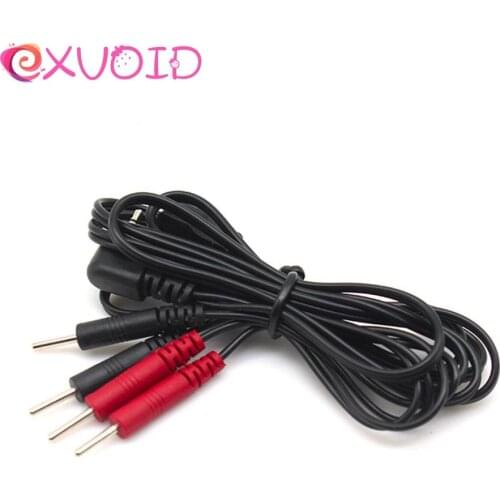 EXVOID Therapy Massager Electro Stimulation Electric Shock Wire Electrical Accessories 4 Pin Cable Sex Toys for Couples