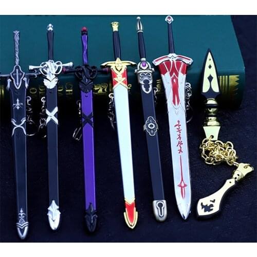 Fate Stay Night Pu Knife Sword Weapon Prop Cosplay Saber Alter Excalibur The Sword In The Stone Caliburn Weapon Toys For Tenns
