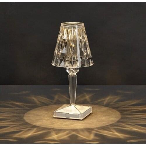 Italian Kartell Battery Desk Lamp USB Touch Sensor Bar Light Decor Restaurant Table Lamps Romantic Nightlight Fixture Bed Lamp