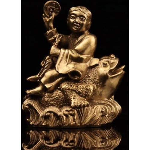 China seiko brass BANGS play gold toad crafts statue