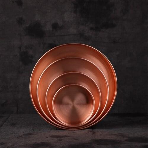 11/14/18/22cm Brass and Copper Repair Plate Chassis Manzha Offering Plate Tibetan Buddhist Supplies Wholesale