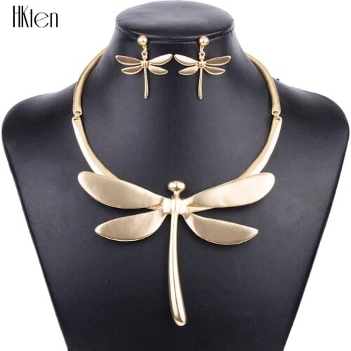 MS1504250 Choker Necklace Fashion Dragonfly Jewelry Sets Womans Necklace Earring Sets Lead&Nickle Free Bridal Jewelry