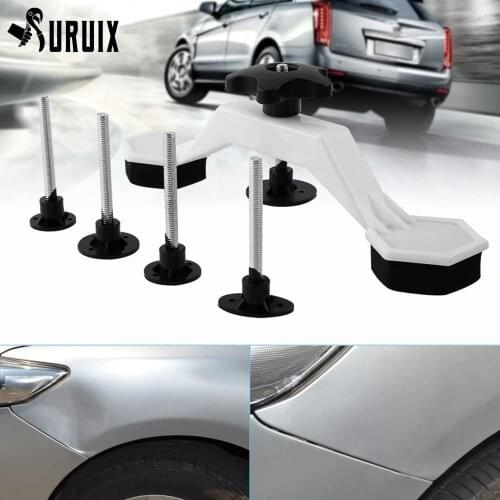 Paintless Dent Repair Tools, Bridge Puller Removal Dent Repair Puller Kit Set 5Pcs Tools Kit Car Body Puller T