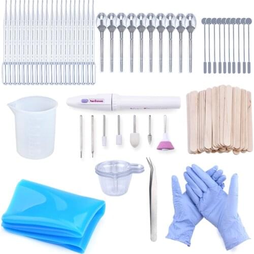 Epoxy Resin Tools Set Resin Mold Tools Kit Workbenches Plastic Beaker Drill Equipments Wood Stick Disposable Cups Dispenser