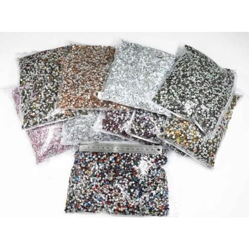 Bulk Bag 100Gross SS16 42Colors Wholesale Top Quality Better DMC Hotfix Rhinestones Crystal Hot Fix Rhinestone Garment