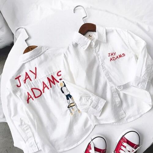 Boys shirt with long sleeves childrens shirts 2-13 years old