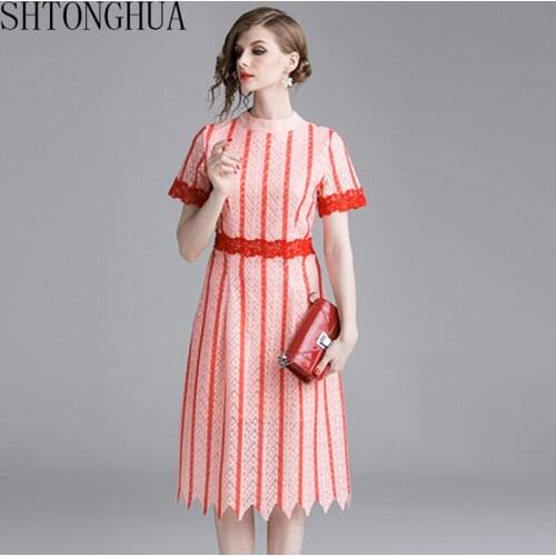 Летние платья в полоску SHTONGHUA China At AliExpress