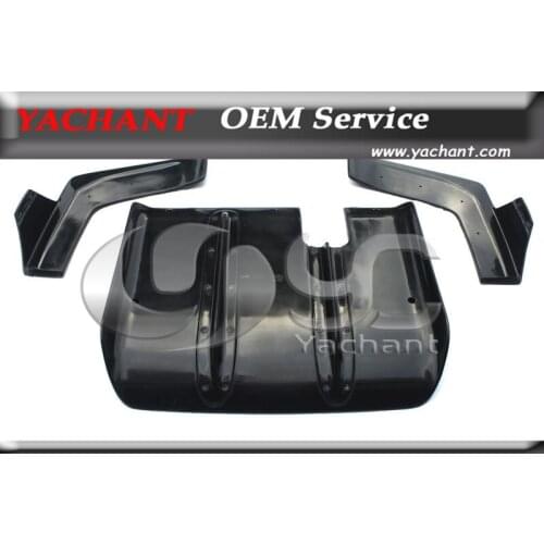 FRP Fiber Glass Rear Diffuser 3 pcs Fit For 2008-2014 R35 GTR CBA DBA LB LP LW Style Rear Diffuser With Rear Bumper Spats