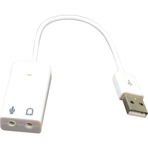 External Sound Cards USB 2.0 Virtual 7.1 Channel USB Audio Sound Card Adapter for Laptop PC