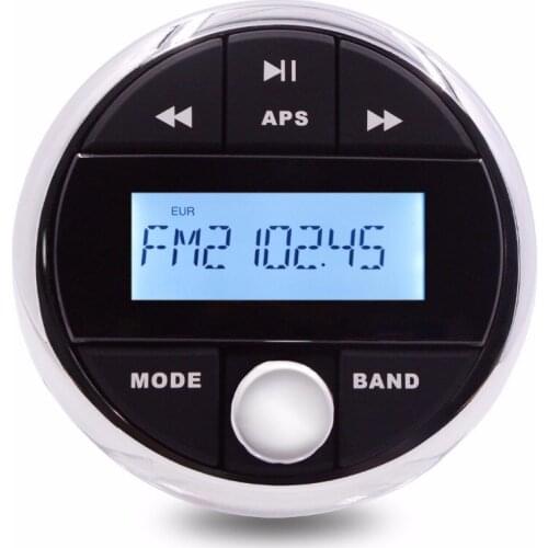 Waterproof Marine Bluetooth Radio Audio Stereo Sound System Digital Media FM AM Car MP3 Player For ATV UTV Boat Yacht Motorcycle