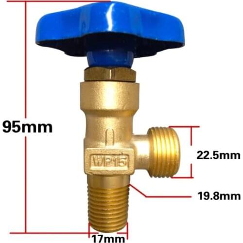 WP-15 Small Argon Gas Cylinder Valve Cylinder Head Assembly Small Teeth And Big Teeth Style