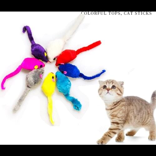 1/3/5 PCS Cat Toy Plush Simulation Mouse Cat Toy Cat Scratch Bite Resistance Interactive Funny Mouse Pet Toys Cat Supplies