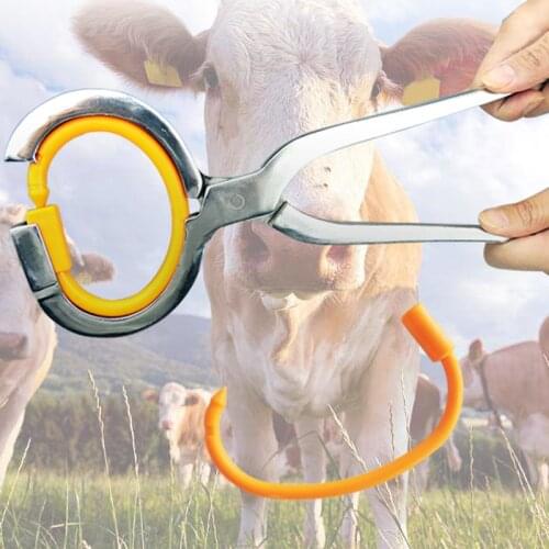 1PC Bull Cattle Nose Pliers Cow Nose Piercing Pliers Bull Nose Drilling Tools Punch Plier Farm Tool