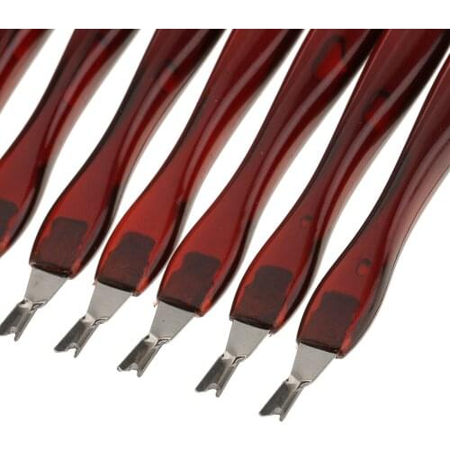 24pcs Stainless Nail Cuticle Pusher Fork Manicure Pedicure Callus Remover