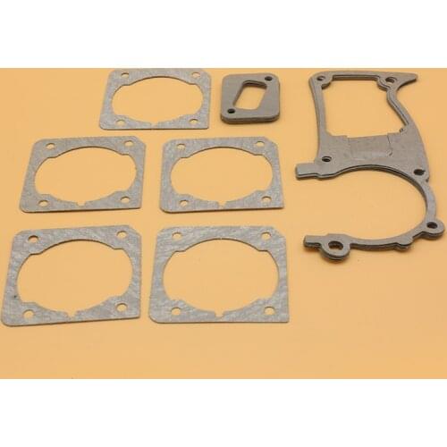 5Pcs Crankcase Cylinder Muffler Gasket Kit Fit For HUSQVARNA 353 350 340 345 346 XP Garden Gas Chainsaw Spare Parts