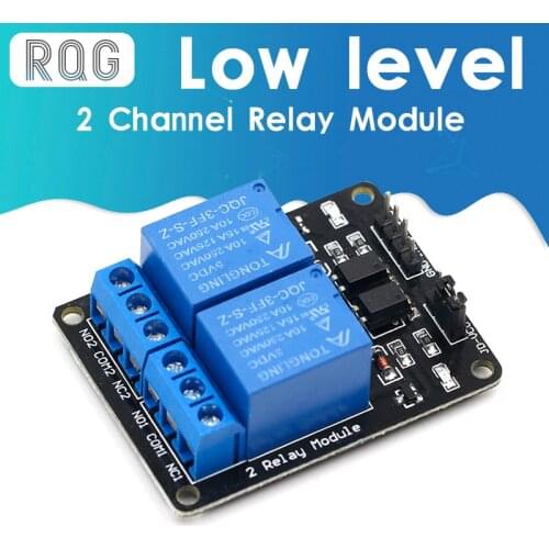5V 2 Channel Relay Module Low Level Triggered 2-Way 2CH Relay Module with Optocoupler Expansion for Arduino ARM PIC AVR DSP