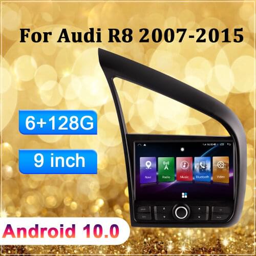 Car Radio with Screen For Audi R8 2007-2014 Multimedia Player 2 Din Android Autoradio Carplay Bluetooth Automotive Goods