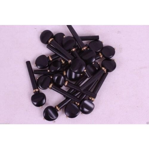 Violin Parts 4set ebonywood copper Circle Inlay violin Peg High Quality #014