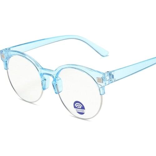Plastic Round Spectacles Glasses Frames Eyewear Kids With Clear Lens Myopia Optical Transparent Glasses For Children Boys Girls