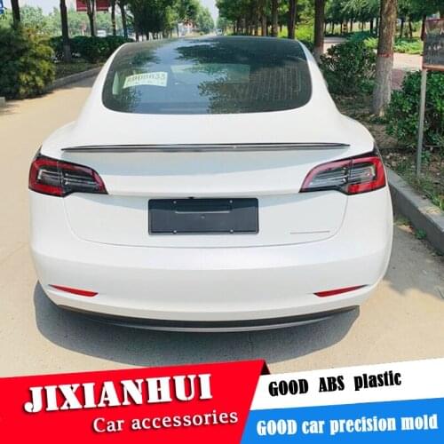 For Tesla model 3 Spoiler Carbon Fiber Material 2012-2019 m3 Performance Style Spoiler For Tesla model 3 Spoiler