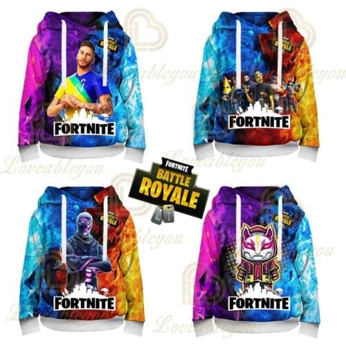 Fortnite Shoot Kids Hoodies Hero Battle Royale 3D Print Hoodie Sweatshirt Boys Girls Harajuku Cartoon Jacket Tops Teen Clothes