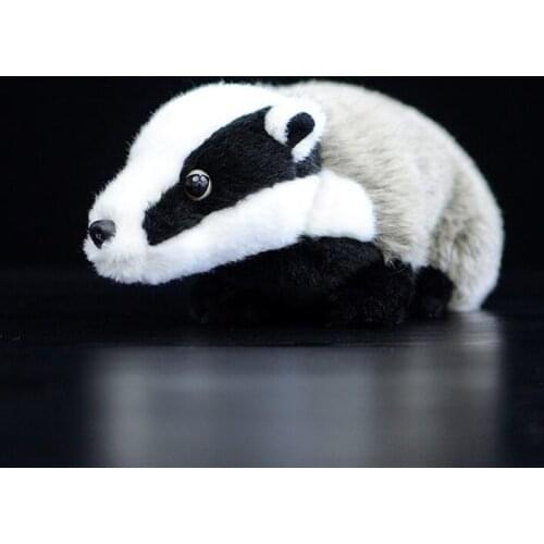 Simulation Badger Plush Toys Lifelike Dogs Stuffed Animal Badger Dolls Kawaii Toys for Children Birthday Christmas Gift 27cm