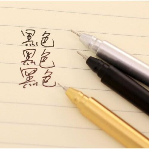 DL BY01 Korean stationery and metal touch neutral pen creative water pen black signature office supplies student supplies