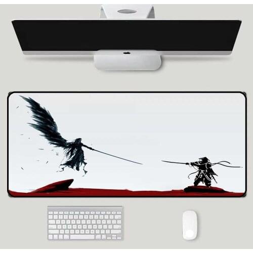 Anime Final Fantasy Samurai Mouse Pad XXL Gamer Computer Notebook PC Gameing Accessories Keyboard Carpet Office Gaming Desk Mat