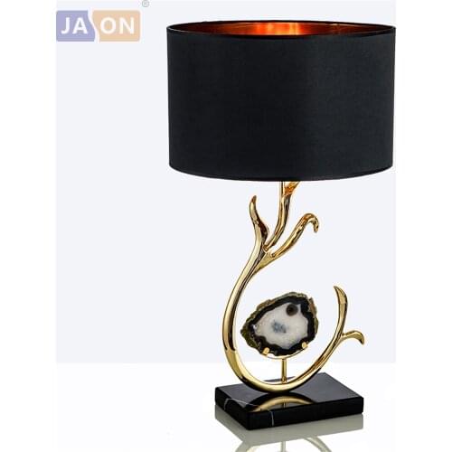 Led e27 Nodic Iron Fabric Agate LED Lamp.LED Light.Table Light.Table Lamp.Desk Lamp.LED Desk Lamp For Bedroom Office