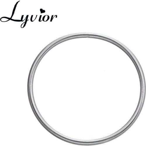 Lyvior Gold Spring Bracelet Coil Screw Head Can be Opened Tightened Retractable Diy Carbon Steel Diameter 63mm Gifts for Women
