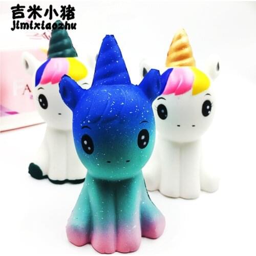 12CM NEW Jumbo Squishy Unicorn Doll Slow Rising Flying Horse Phone Strap Decompression Toys Stress Reliever Mobile Phone Straps