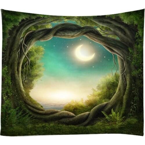 Natural Landscape Tapestry Wall Hanging Cloth Bed Spread Beach Towel Table Cloth YogaMat House Decoration Living Room Decoration