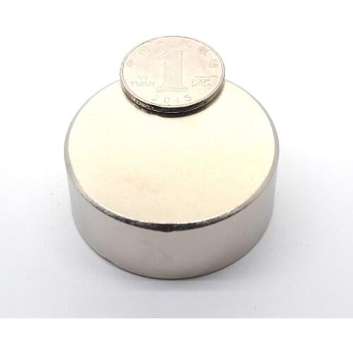 2pcs N52 Neodymium magnet 50x20 mm gallium metal super strong round magnet 50*20 Neodimio magnets for water meters speaker