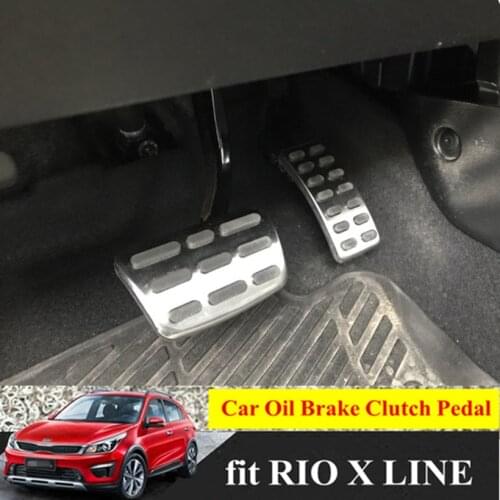NEW RIO X LINE 2014-2019 Aluminum Car Accelerator Pedals Brake Pedal Clutch Pedals for KIA RIO X LINE