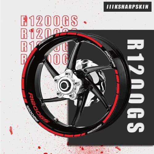 Tire stripe film motorcycle waterproof sticker wheel reflective decorative decal for BMW R1200GS R1200 GS
