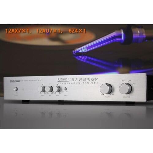 SA-T5 HIFI fever Electron tube preamplifier Linear amplification preamp black/silver