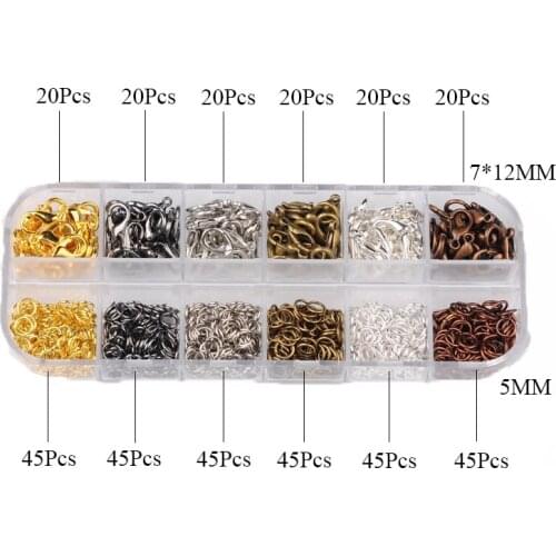 Semitree Mixed Color Jump Rings & Lobster Clasps for DIY Making Bracelet Necklace Jewelry Making Crafts Tool Beading Supplies